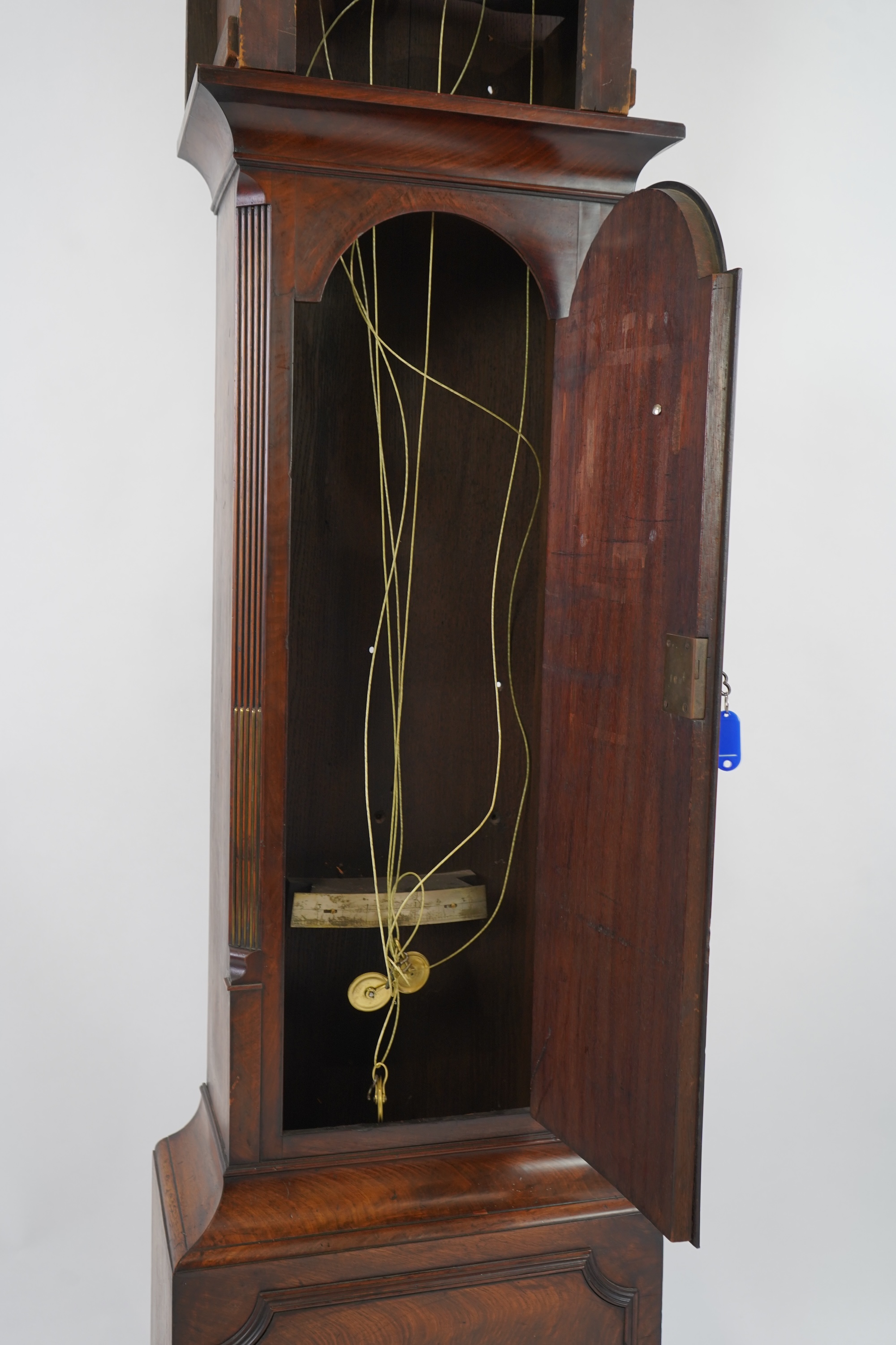 A George III mahogany and brass mounted longcase regulator by S & C Joyce, Lombard Street, London